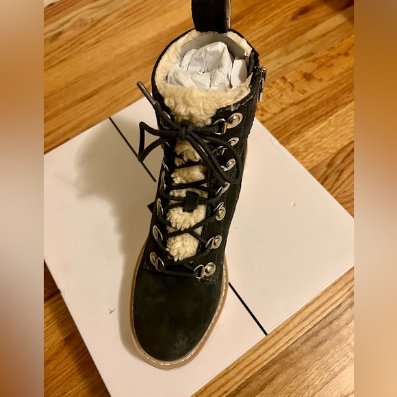 Doce Vita Booties Polik Hiker NWB Black Suede - Picture 4 of 8